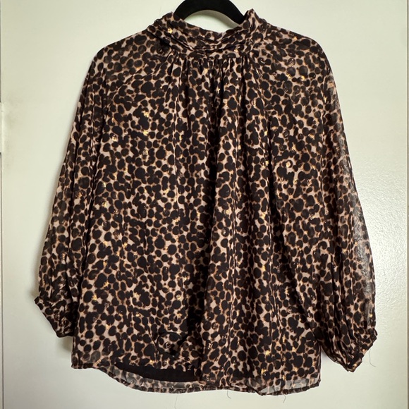 Sanctuary Animal Print Blouse - Picture 1 of 5